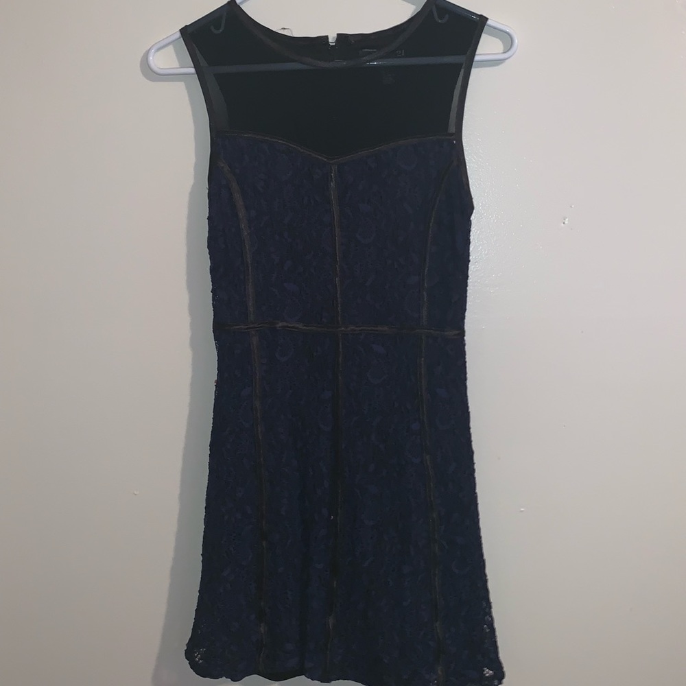 Forever 21 size small navy blue lace dress!
